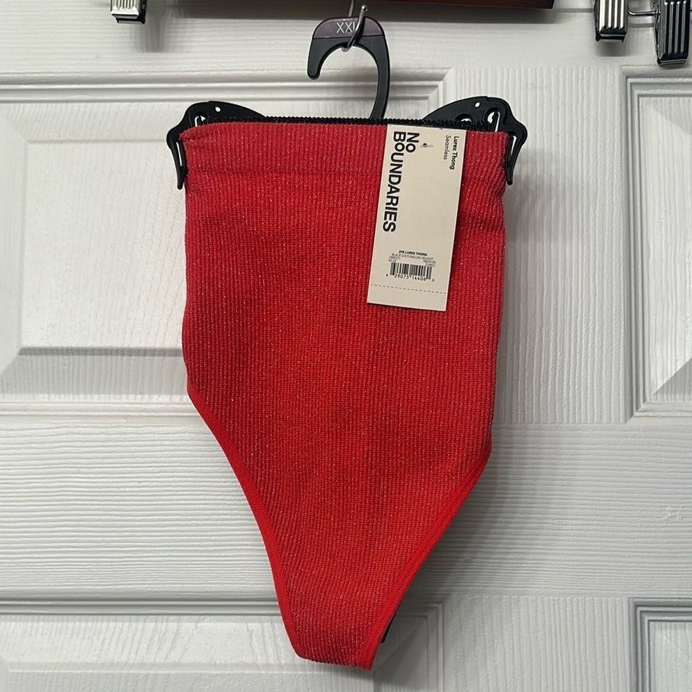 No Boundaries Lurex Thong, 2-Pack, Women's XXL